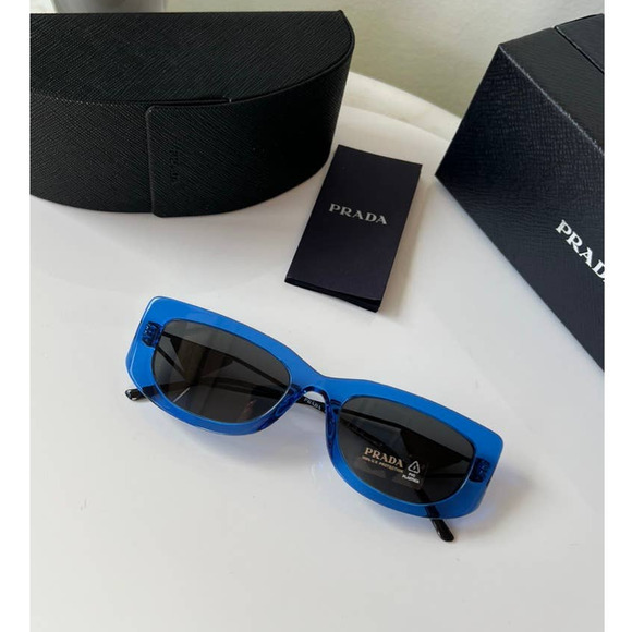 NEW Prada PR14YS Sunglasses in Blue - Picture 2 of 9